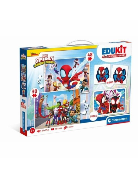 Educational Game Clementoni Coffret Spidey 4 en 1 (FR)