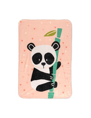 Decke HappyFriday Moshi Moshi Panda Garden Bunt Mikrofaser 110 x 140 cm