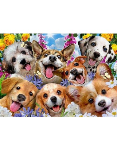 Puzzle Educa Doggy selfie 1000 Pièces