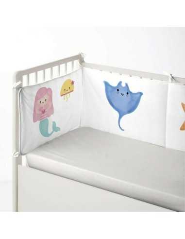 Cot protector Cool Kids Mermaid (60 x 60 x 60 + 40 cm)