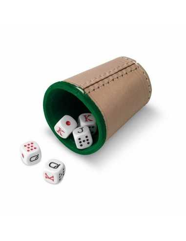 Shaker with Poker Dice Cayro