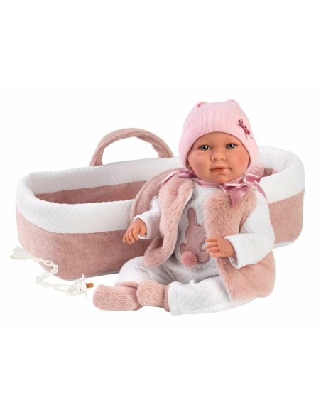 Babypuppe Llorens Mimi Rosa 40 cm Babytragetasche