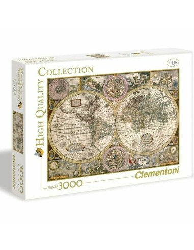 Puzzle Clementoni Old Map 33531.2 188 x 84 cm 3000 Pezzi