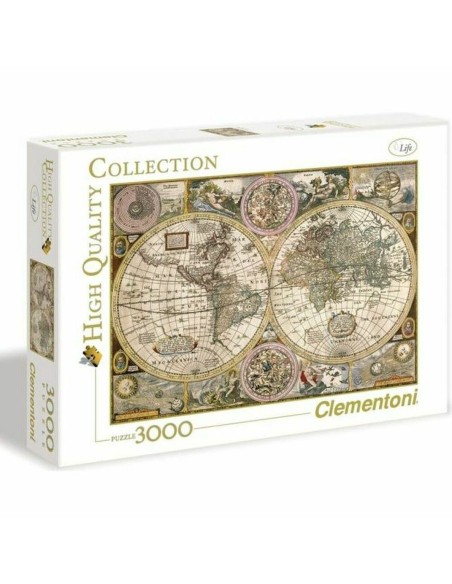 Puzzle Clementoni Old Map 33531.2 188 x 84 cm 3000 Pezzi