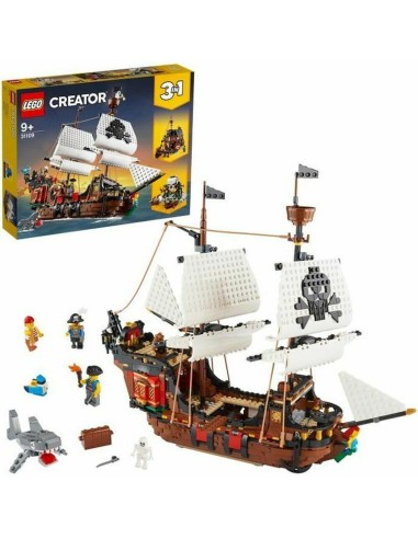 Playset di Veicoli Lego Creator 31109 Pirate Ship 3 in 1 1260 Pezzi 