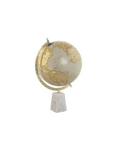 Terraqueo-Globus Home ESPRIT Weiß Gold PVC Marmor 27 x 25 x 40 cm