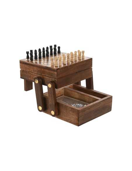 Games Home ESPRIT Wood 13 x 12 x 8 cm