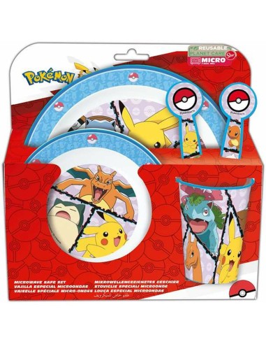 Set di stoviglie per bambini Pokémon (5 Pezzi)