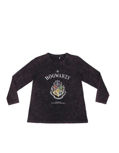 Jungen Langarm-T-Shirt Harry Potter Grau Dunkelgrau