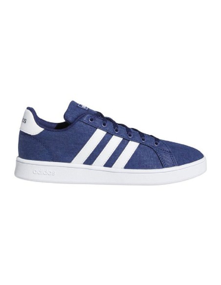 Chaussures de Sport pour Enfants Adidas Grand Court Bleu foncé