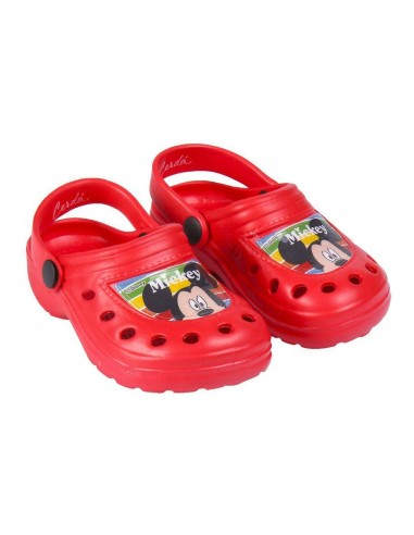 Beach Sandals Mickey Mouse Red