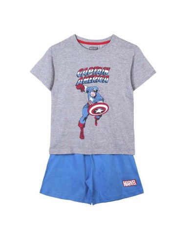 Summer Pyjama Marvel Grey Blue