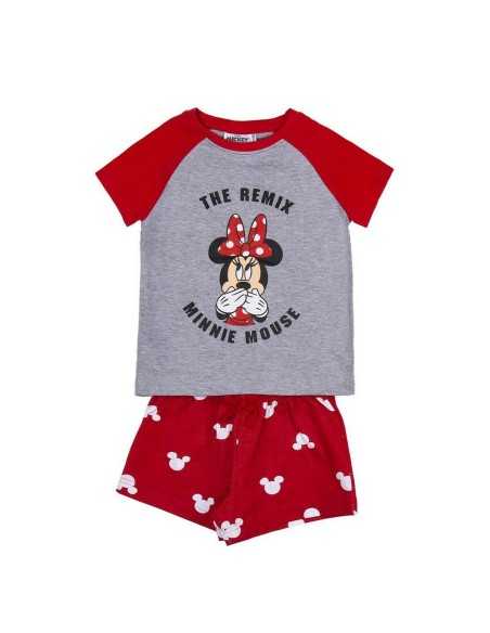 Summer Pyjama Minnie Mouse Red Grey