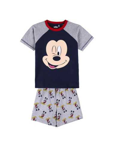 Pyjama D'Été Mickey Mouse Gris