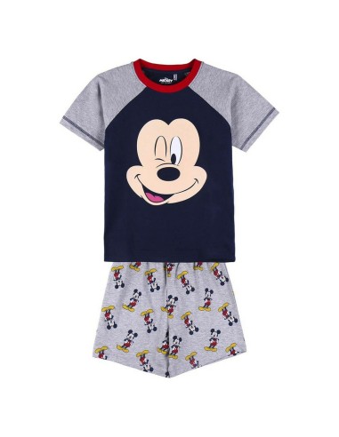 Sommer-Schlafanzug Mickey Mouse Grau