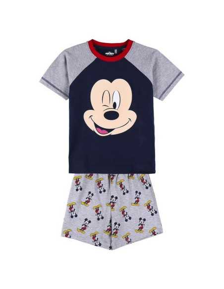 Pyjama D'Été Mickey Mouse Gris