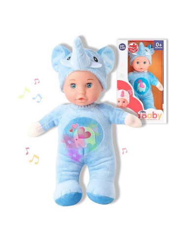 Baby Doll Reig 30 cm Elephant Fluffy toy Blue (30 cm)