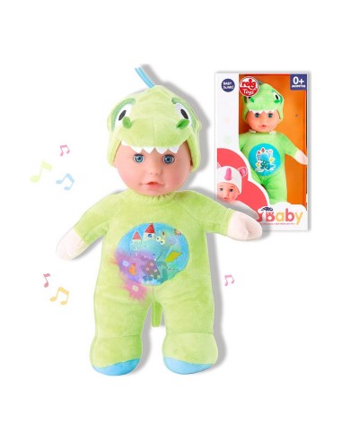 Poupée Bébé Reig 30 cm Dinosaure Jouet Peluche Vert (30 cm)