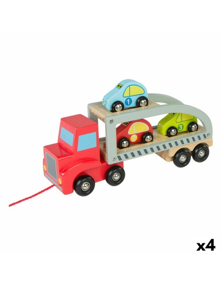 Camion porte-véhicules et Voitures Woomax 5 Pièces 4 Unités 29,5 x 12 x 8,5 cm