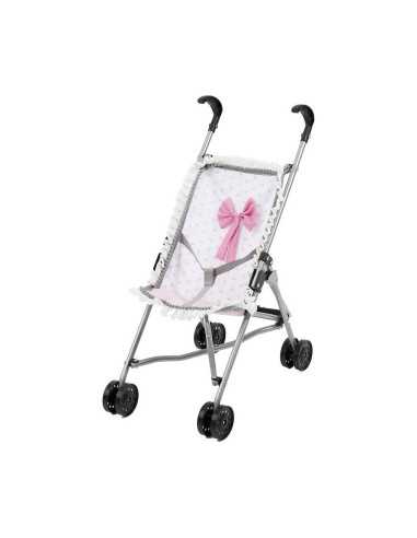 Chair for Dolls Reig Umbrella White Pink Spots