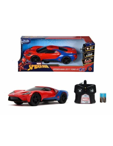 Remote-Controlled Car Simba Spiderman Red Multicolour