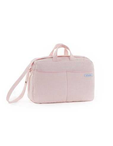 Borsa Fasciatoio per Pannolini Mi bollito Rosa chiaro 15 x 30 x 45 cm