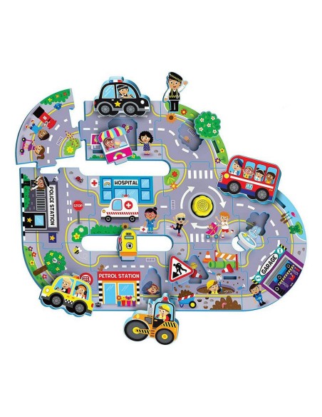 Puzzle per Bambini Reig Busy City 11 Pezzi