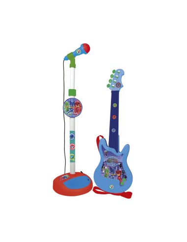 Kindergitarre PJ Masks Mikrofon Blau