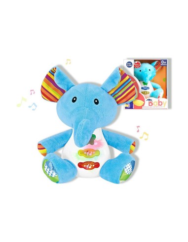 Musical Plush Toy Reig Elephant 15 cm