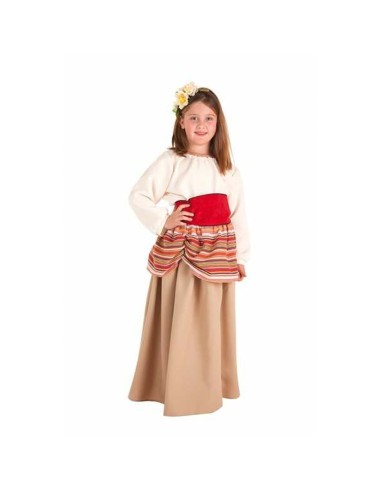 Costume for Children Medieval peasant woman 7-9 Years (4 Pieces)