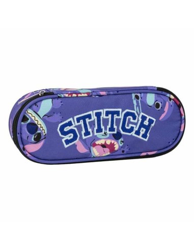 Astuccio Scuola Stitch Viola 8,5 x 5 x 22,5 cm