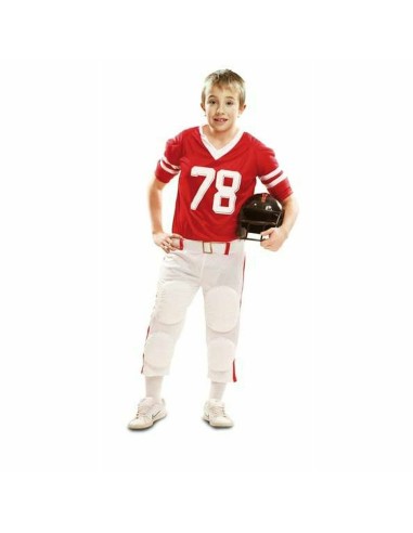 Costume per Bambini Giocatore di Rugby Rosso