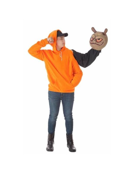 Costume per Adulti Halloween Arancio Alien L (2 Pezzi)