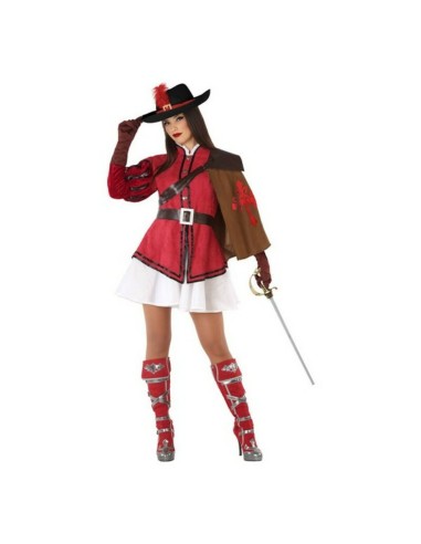 Costume for Adults 113787 Red (3 pcs) Female Musketeer