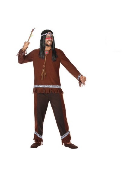 Costume for Adults Brown American Indian (2 Pieces)