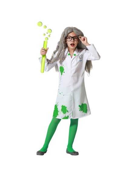 Costume per Bambini Scientifico 7-9 Anni Bianco