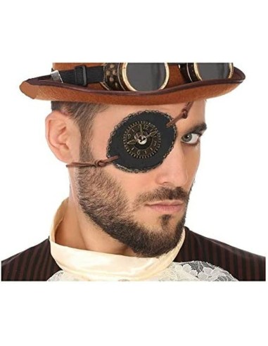 Patch Steampunk Schwarz Steampunk