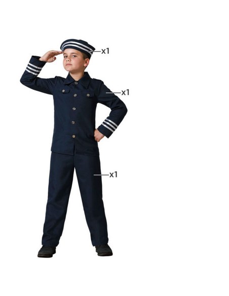 Costume per Bambini Marinaio 10-12 Anni