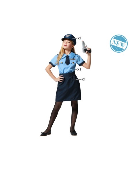 Costume per Bambini Poliziotto 5-6 Anni