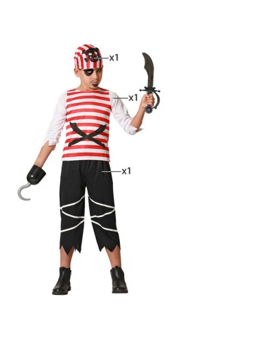 Costume per Bambini Pirata 3-4 Anni