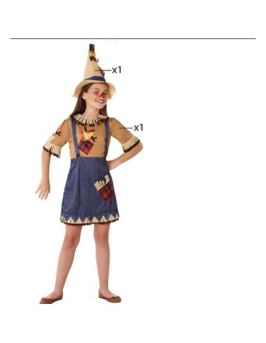 Costume for Children Brown Scarecrow Fantasy