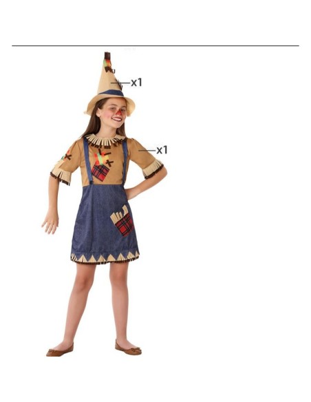 Costume per Bambini Marrone Spaventapasseri Fantasia