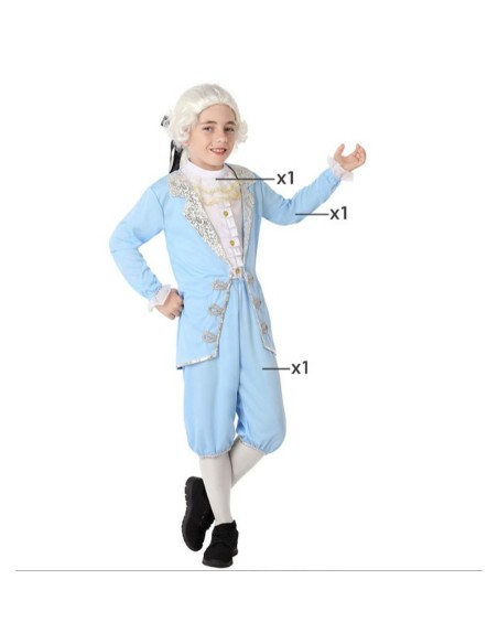 Children's costume Blue Celeste Male Courtesan