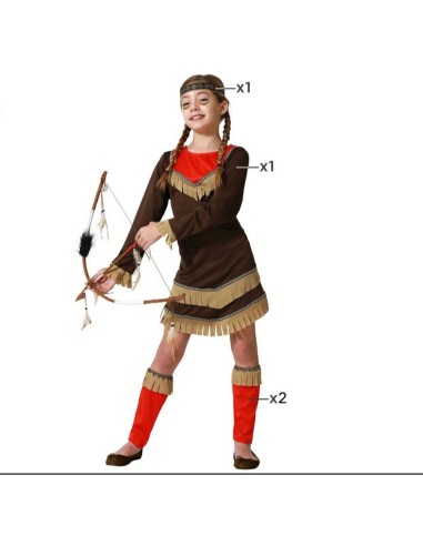 Costume per Bambini Rosso Indiana