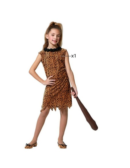 Costume per Bambini Bambina Cavernicola