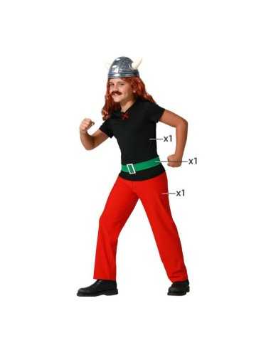 Costume for Children Red Male Viking