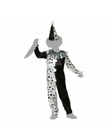 Costume for Children Grey Male Clown Children's