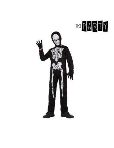 Costume for Children Black Skeleton (3 Pieces)