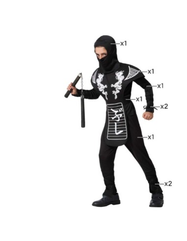 Costume per Bambini Multicolore Ninja