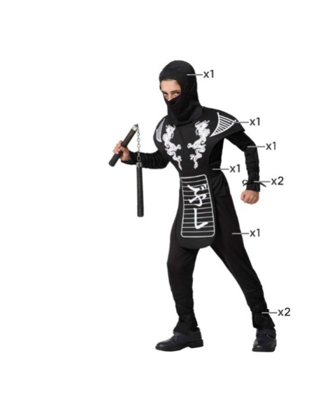 Costume for Children Multicolour Ninja